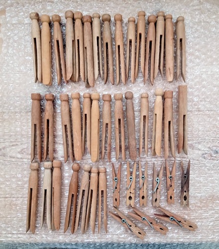 Vintage wooden dolly pegs lot - vintage,