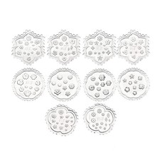 Pcs flower polymer clay - 10,
