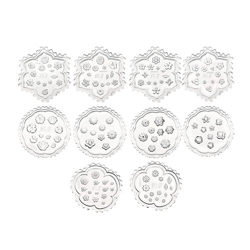 Pcs flower polymer clay - 10,