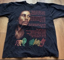 Vintage 90s Bob Marley Double Sided T-Shirt - Size XL
