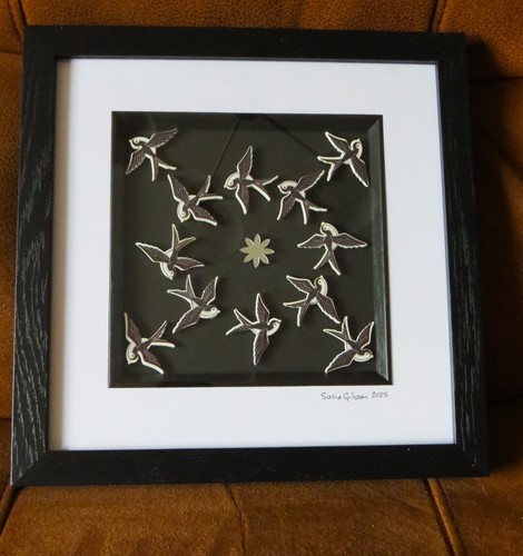 Framed collage little - framed, of