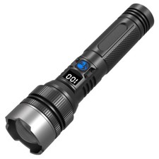 Outdoor white laser high-power aluminum shrink digital flashlight