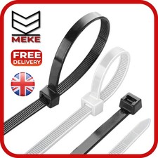 White black cable ties zip - white,