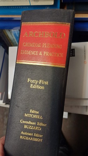 Archbold criminal pleading - archbold,