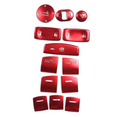 13pcs red window glass - red,