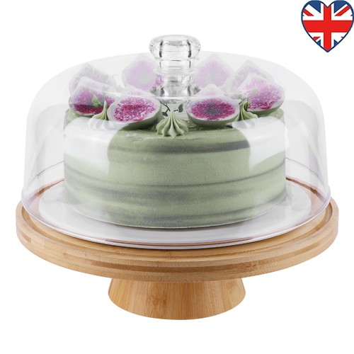 Cake stand with clear dome - cake,