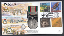 REPLICA KGVI Indian GSM Medal North West Frontier 1936-37 GB 1999 Stamp Cover