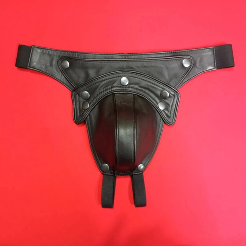 Men leather jockstrap - men’s,