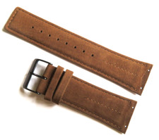 Watch Strap Leather Brown SKAGEN Original 396LTMLD Slide In