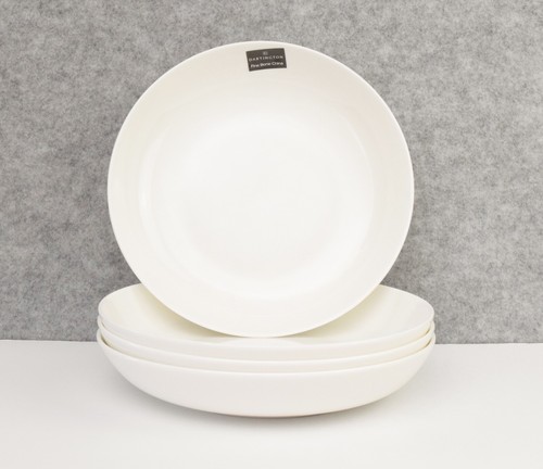 Dartington white bowls pasta - white,