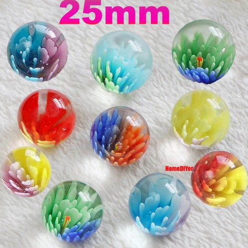 25mm colour glass marbles - colour,