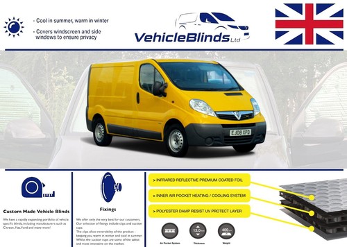 Thermal blinds for vauxhall - for,