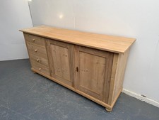 A Superb Antique/Old Pine 4 Drawer 2 Door Kitchen Dresser Base to Wax / Paint