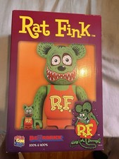 Authentic Rat Fink Medicom Toys Bearbrick 400% and 100% Figures Set