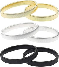 3 Pairs Anti-slip Metal Shirt Sleeve Holders Stretchy Garter Elastic Armbands UK