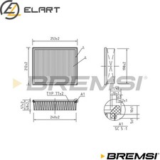 AIR FILTER FA1373 FOR AUDI A4B5CABRIOLETB3A6C5ALLROADC5 VW PASSAT/B5.5  OPEL  