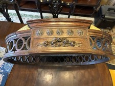 Antique French Walnut Upholstered Ciel de Lit / Corona