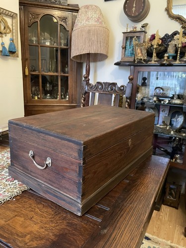 Large antique box solid wood - large,