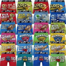Xplicit Men’s Novelty Boxer Shorts Funny Rude Cartoon Trunk Print Underwear Pack