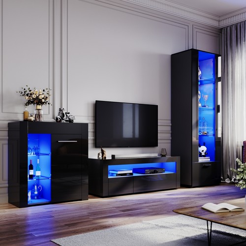 Black high gloss - high,