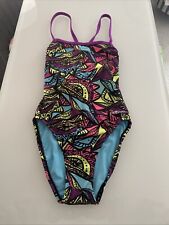 Dolphin Uglies - Purple/Multicoloured Tie Back Swimming Costume