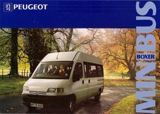 Peugeot Boxer Minibus 1994-1995 UK Market Foldout Sales Brochure 12 & 15 Seater