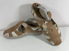 Heavenly Feet Tan Flat Hook&Loop Lightweight Trainers Cushioned Walking Shoes 7