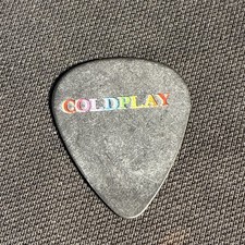 Coldplay Chris Martin Guitar Pick,2016 Head Full Dreams Tour,Gig used.Genuine 