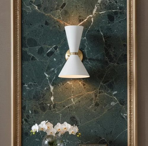 Mid century modern brass wall - century,