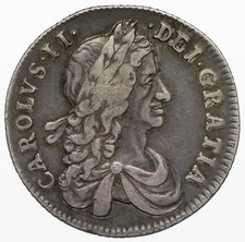 Charles ii Shilling 1663