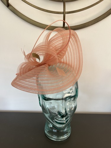 Nude salmon fascinator new - nude,