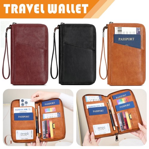 Passport holder travel - pu,