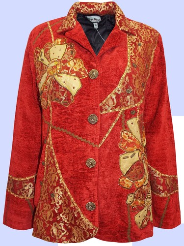 Indigo moon red - red, embellishes
