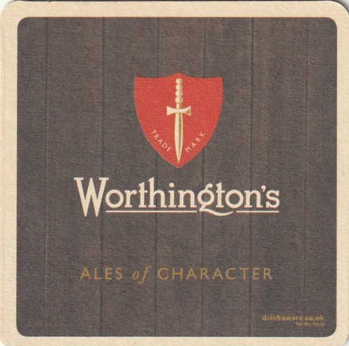 Beer mat worthington s - -, worthington's