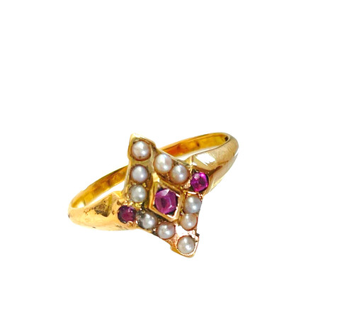 Victorian 15ct gold ruby - 15ct, &