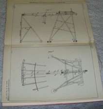 AERIAL HOISTING AND TRANSFER APPARATUS PATENT SHERMAN BROOKLYN USA 1895 CRANE 