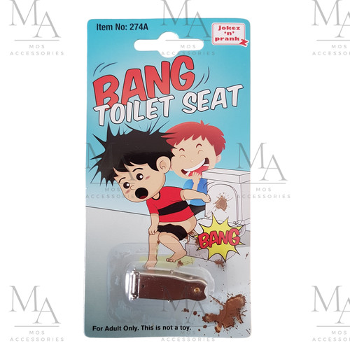 Bang toilet seat novelty prank - bang,