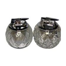 2x Vintage Cut Crystal Glass