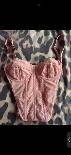 Baby pink lace - pink, corset