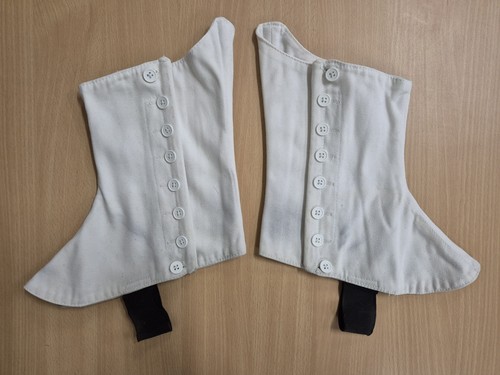 White spats - white, (lot