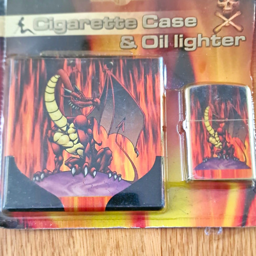 Metal dragon design cigarette - dragon,