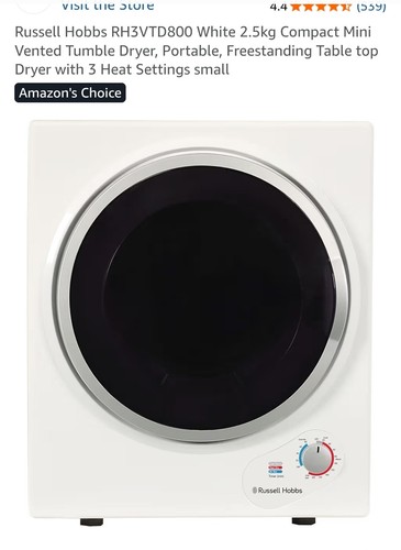 Russell hobbs rh3vtd800 - rh3vtd800, white