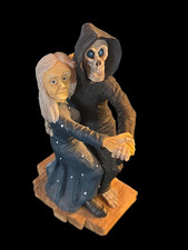 CLARECRAFT DISCWORLD DEATH AND MISS FLITWORTH FIGURE DW138 TERRY PRATCHETT