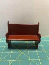 Miniature Wooden Church Pew