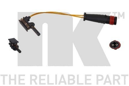 Front brake pad warning - brake,