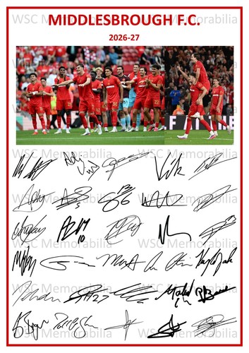 11788 middlesbrough signed - 11788.,