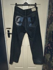 Vintage Y2K ECKO UNLTD Baggy Fit Jeans. Embroidered Pockets Size W36