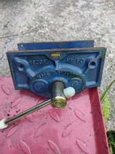 Vintage Record No. 50 Woodworking Vice • Heavy Duty Bench Tool • UK Made