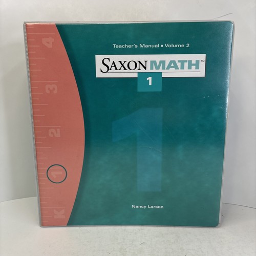 Saxon math teacher manual - 1, teacher's