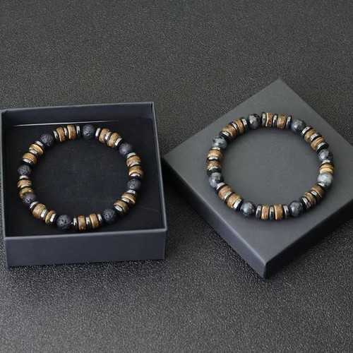 Mens bracelet natural stone - bracelet,